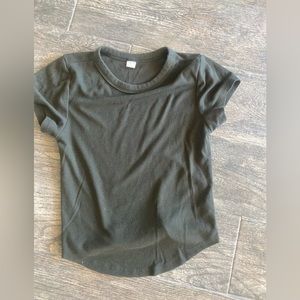 Cropped Ribbed Tee
